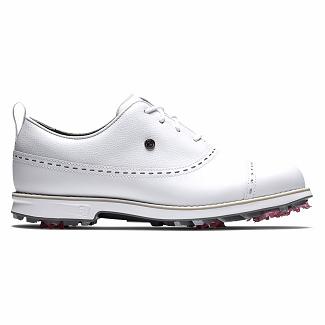 Women's Footjoy Premiere Series Spikes Golf Shoes White NZ-214754
